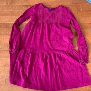 Gap girls sz 8 magenta long sleeve knit dress